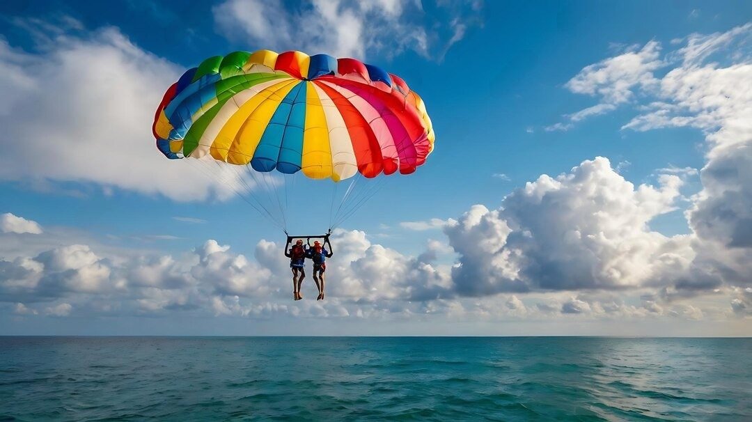 Parasailing at Murud Beach
